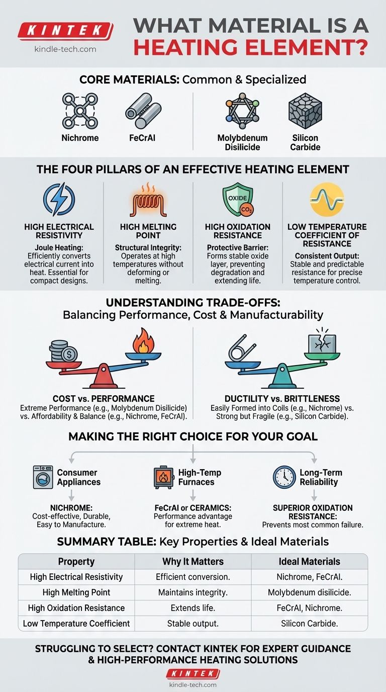 Из какого материала изготавливается нагревательный элемент? Ключевые свойства для эффективного и надежного нагрева Визуальное руководство