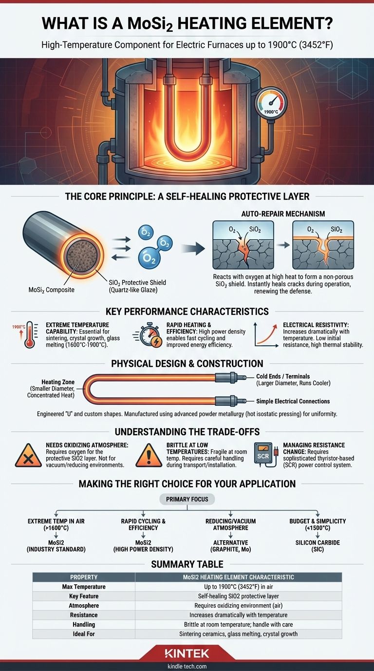 What is MoSi2 heating element? A High-Temp Solution with Self-Healing Power Visual Guide