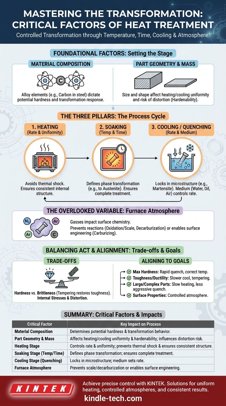 熱処理プロセスに影響を与える重要な要因は何ですか？優れた結果を得るための時間、温度、冷却の習得 ビジュアルガイド