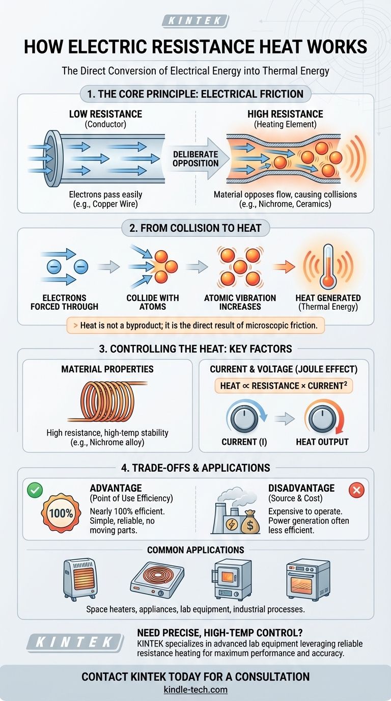 Comment fonctionne le chauffage par résistance électrique ? Exploiter la conversion directe d'énergie pour un chauffage précis Guide Visuel