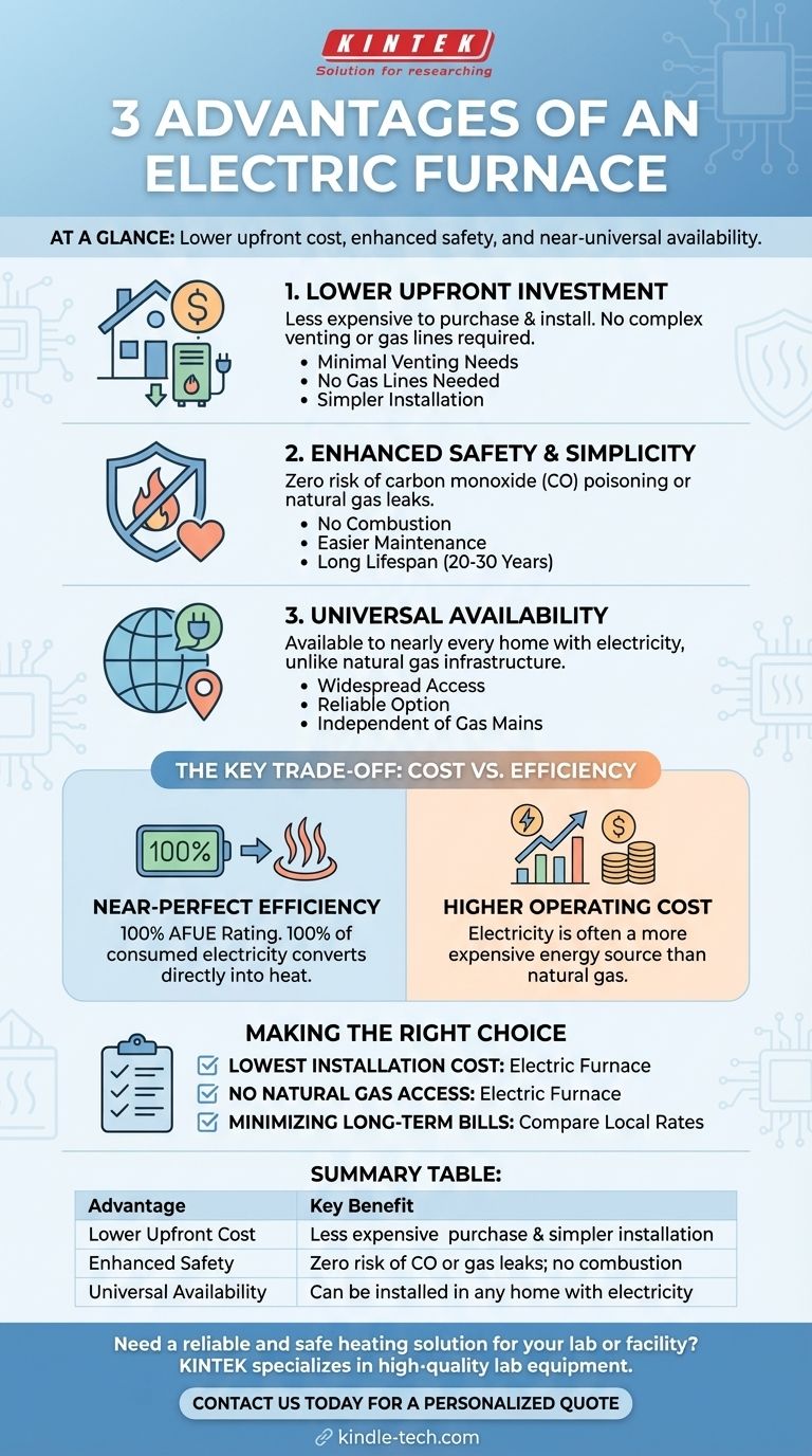 What are 3 advantages of an electric furnace? Lower Cost, Safer Operation & Universal Availability Visual Guide