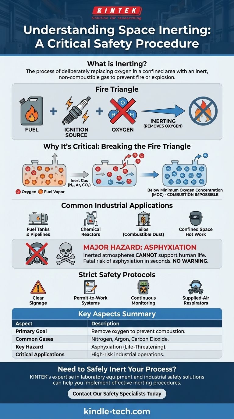 Cosa significa inertizzare uno spazio? Una guida per eliminare i rischi di incendio ed esplosione Guida Visiva