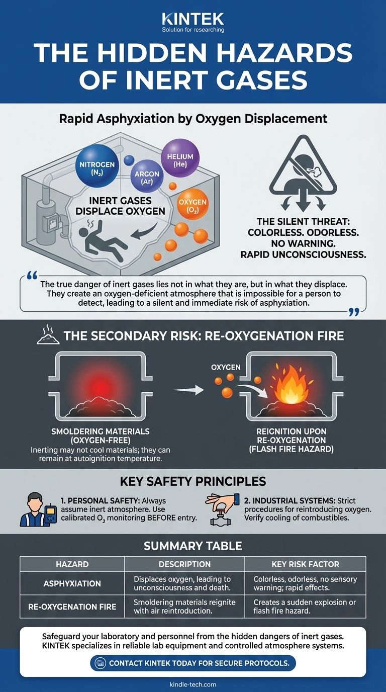 Quels sont les dangers des gaz inertes ? Comprendre la menace silencieuse de l'asphyxie Guide Visuel