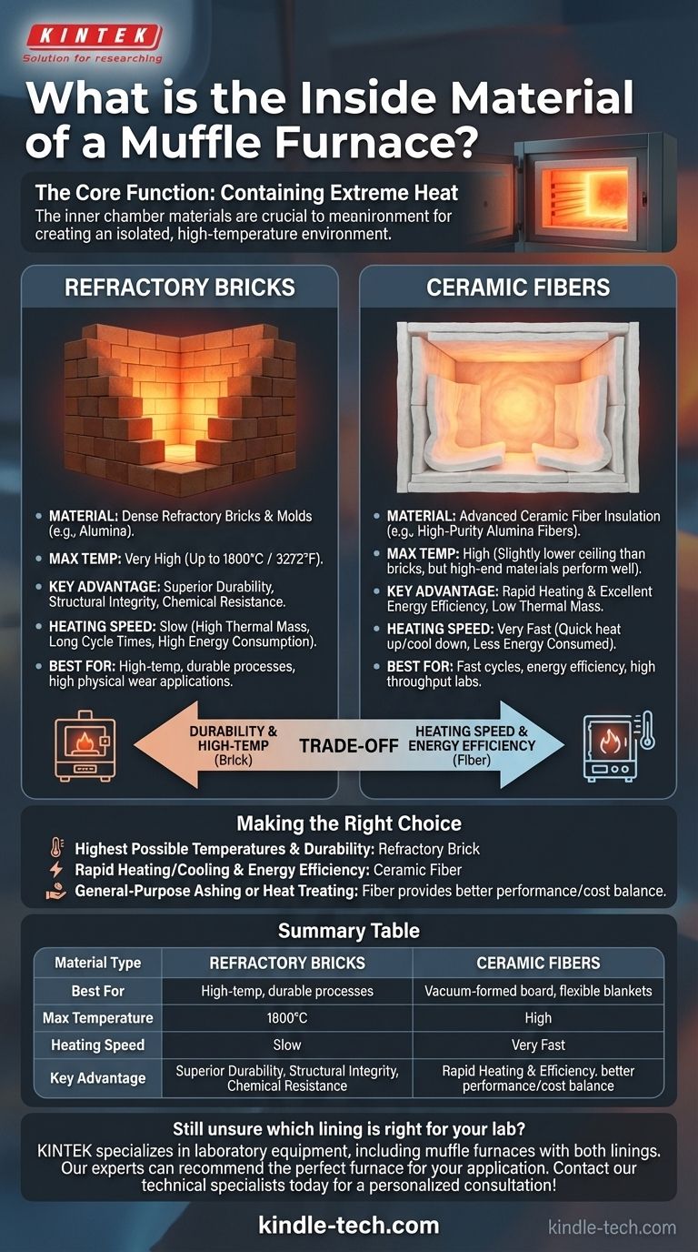 Quel est le matériau intérieur d'un four à moufle ? Choisissez le bon revêtement pour votre application Guide Visuel