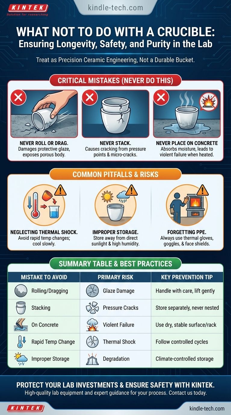 Was man mit einem Tiegel nicht tun sollte? Vermeiden Sie diese häufigen Fehler, um Sicherheit und Langlebigkeit zu gewährleisten Visuelle Anleitung