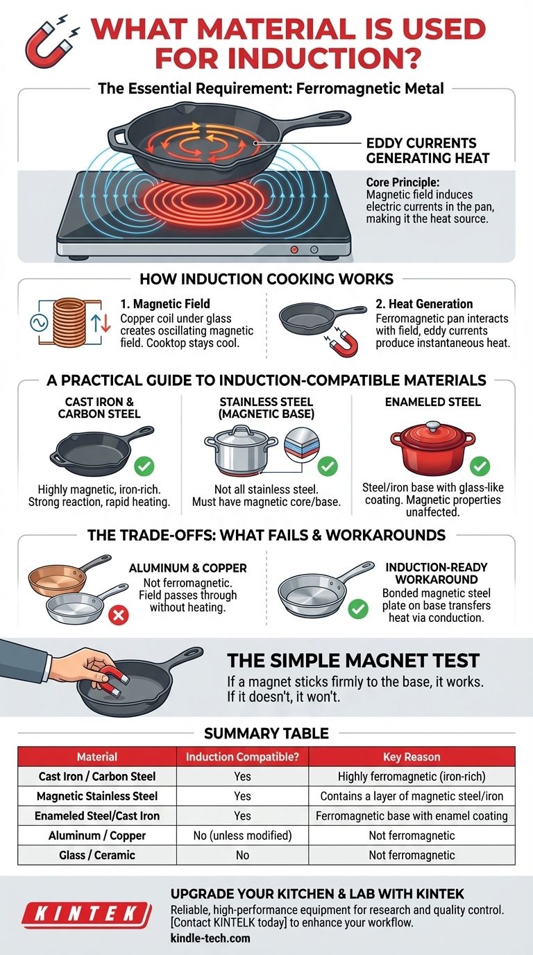 ¿Qué material se utiliza para la inducción? Una guía de utensilios de cocina magnéticos para tu placa Guía Visual