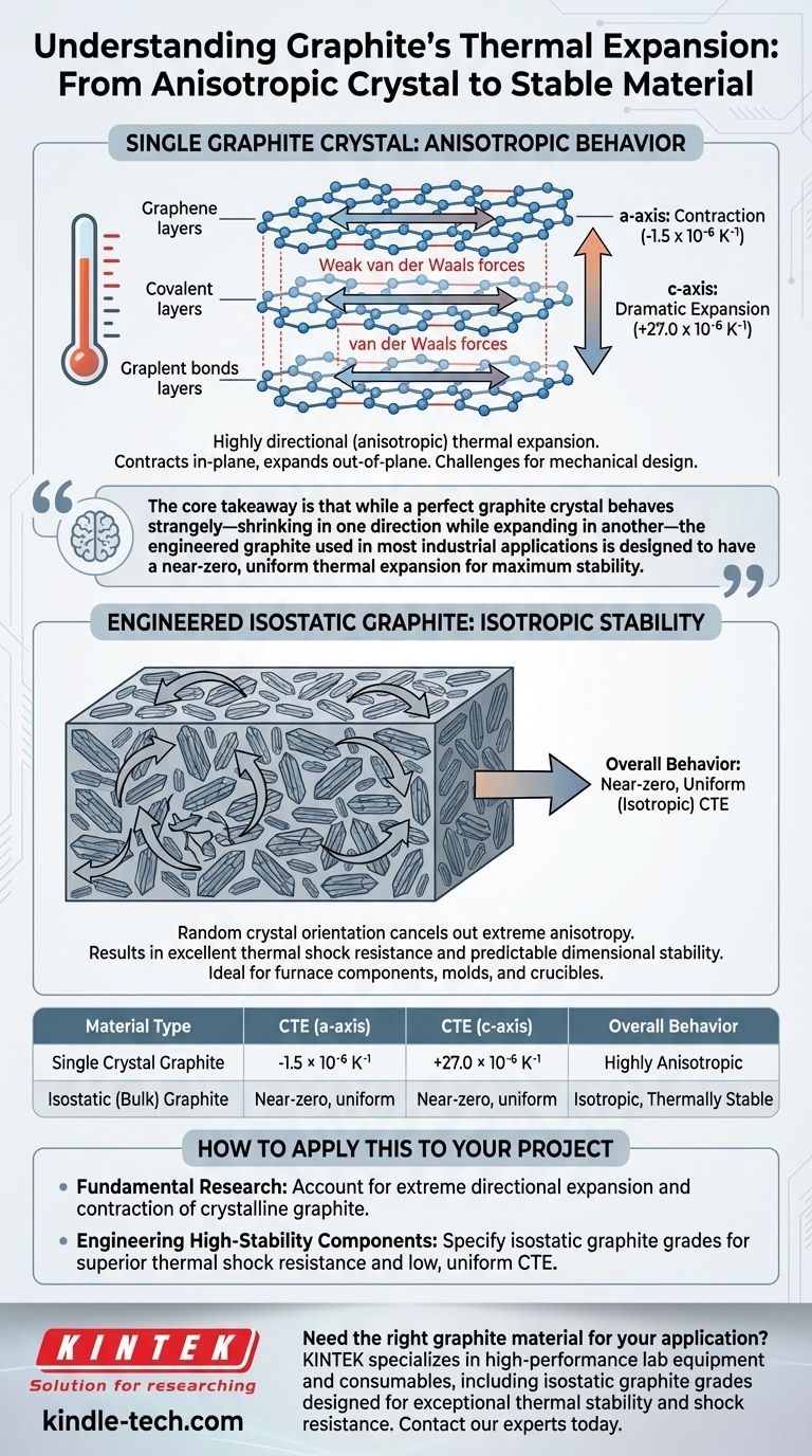 ما هو معامل التمدد الحراري للغرافيت؟ فهم التباين مقابل الاستقرار الهندسي دليل مرئي