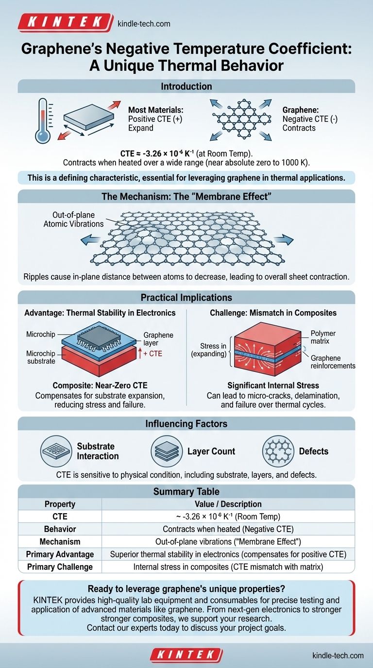 Quel est le coefficient de température du graphène ? Maîtriser sa contraction thermique unique Guide Visuel