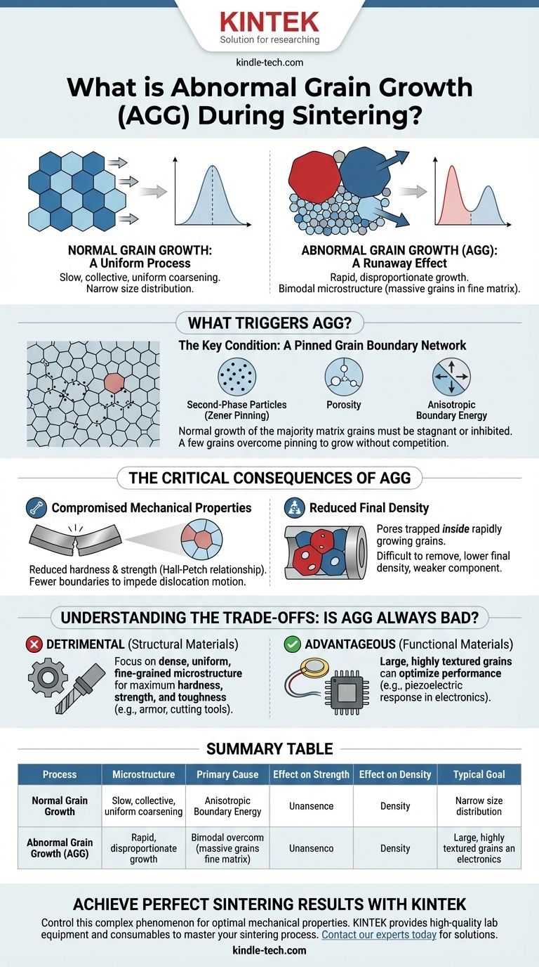 Cos'è la crescita anomala del grano durante la sinterizzazione? Comprendere un difetto microstrutturale chiave Guida Visiva