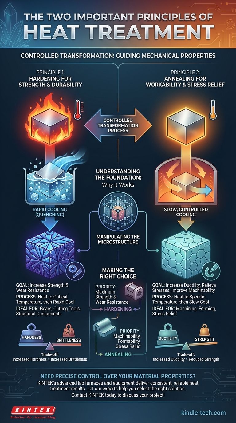 Quels sont les deux principes importants du traitement thermique ? Obtenez des propriétés matérielles optimales pour votre laboratoire Guide Visuel