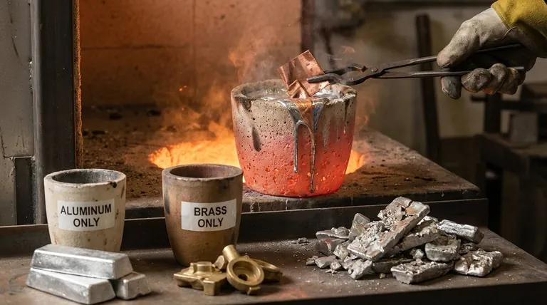¿Se pueden fundir diferentes metales en el mismo crisol? Evite la costosa contaminación y las piezas fundidas fallidas