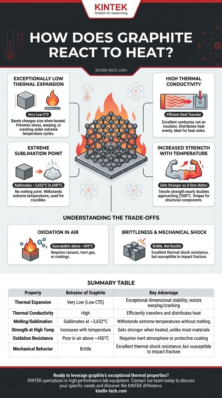 Wie reagiert Graphit auf Hitze? Entfaltung seiner einzigartigen Hochtemperaturfestigkeiten Visuelle Anleitung