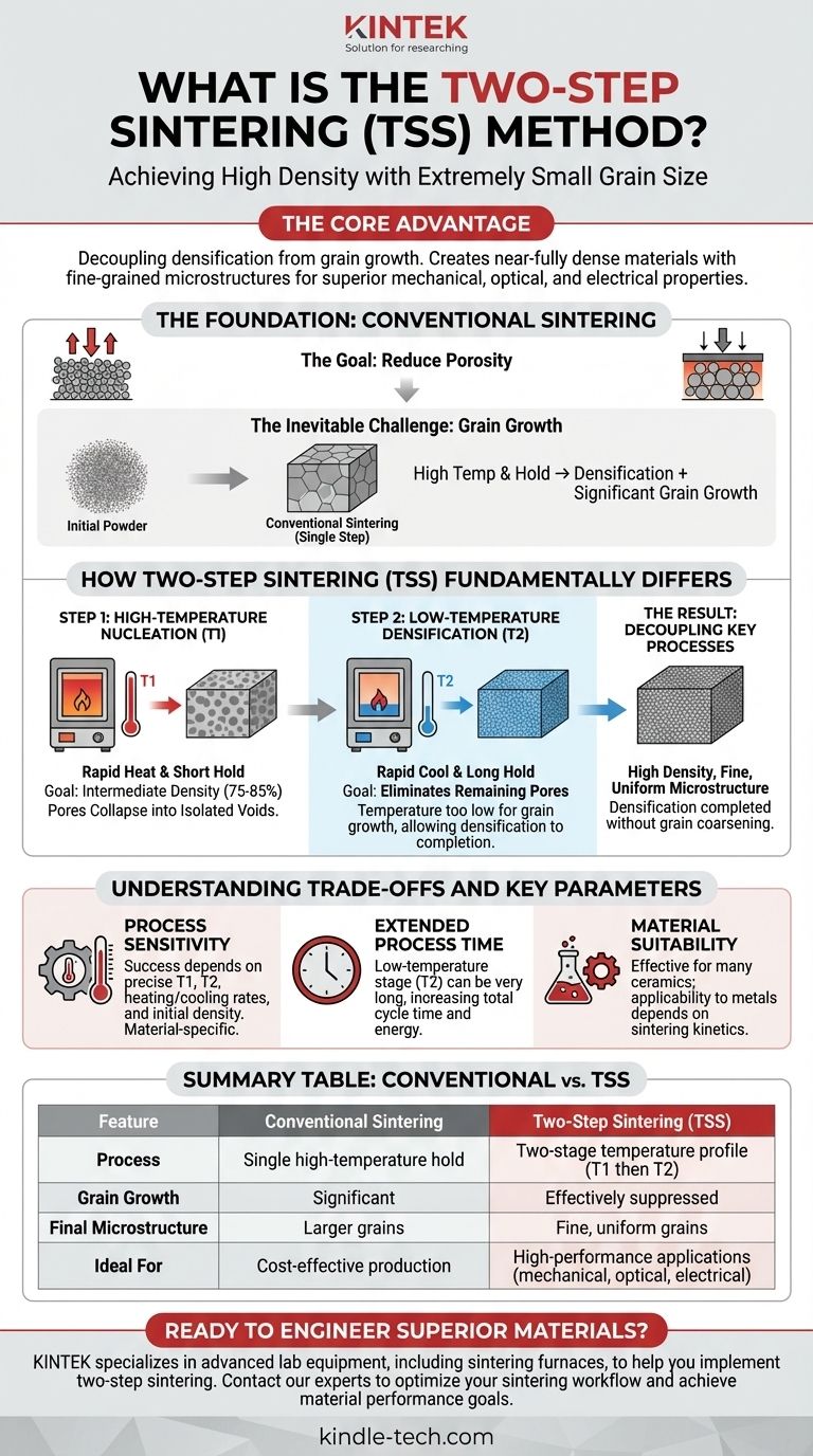 Что такое двухстадийный метод спекания? Достижение высокой плотности с мелкозернистой структурой Визуальное руководство