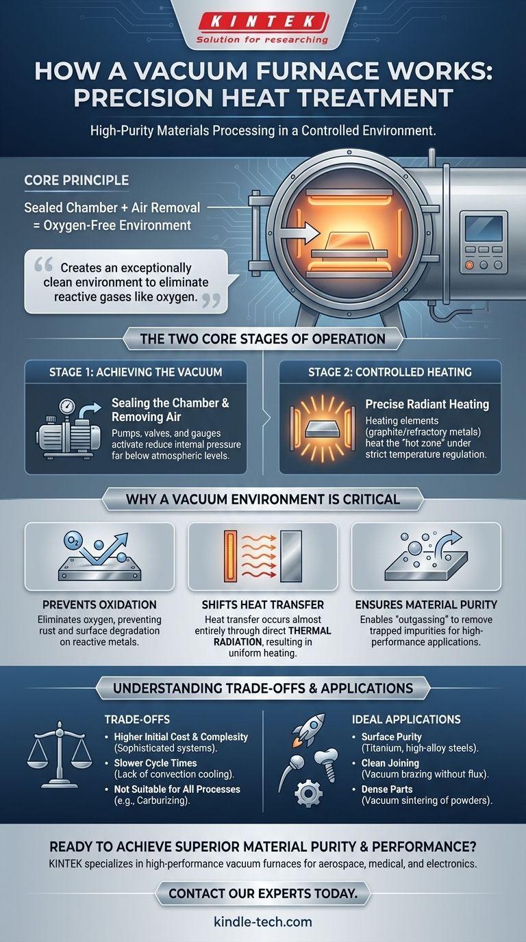 Wie funktioniert ein Vakuumofen? Der Schlüssel zur sauberen, hochreinen Wärmebehandlung Visuelle Anleitung