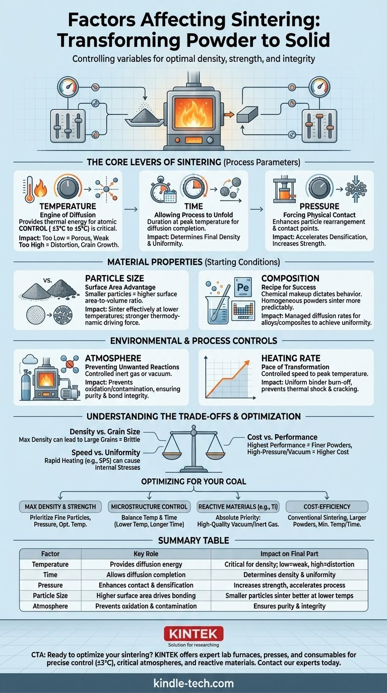 影响烧结的因素有哪些？掌握致密、坚固零件的控制杆 图解指南