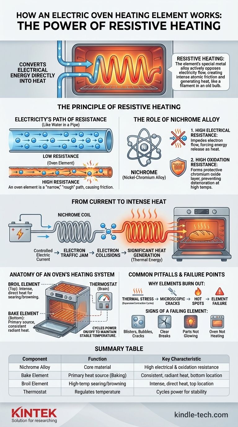 电烤箱加热元件如何工作？电阻加热科学解析 图解指南