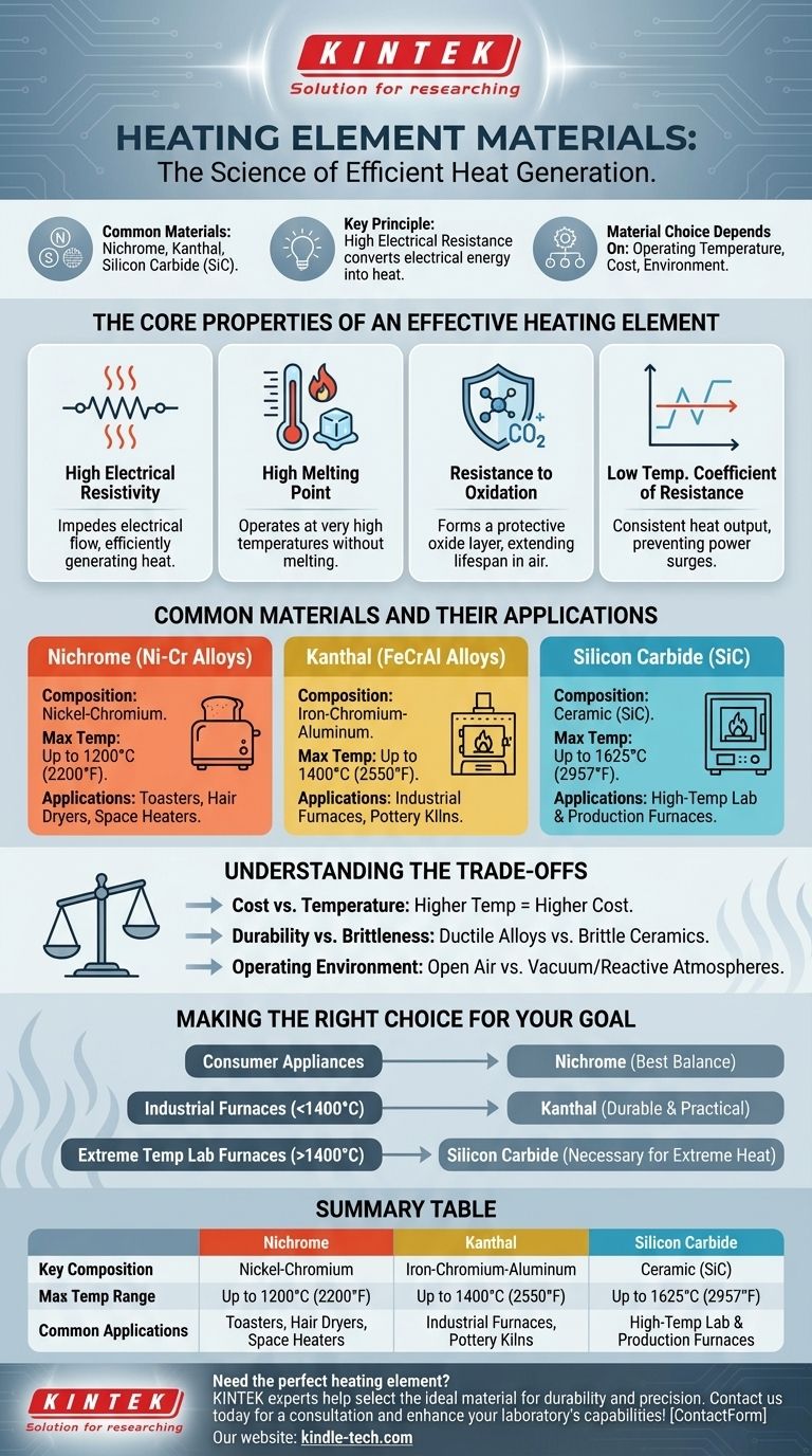 発熱体の製造にはどのような材料が使用されますか？用途に合った適切な合金を選びましょう ビジュアルガイド