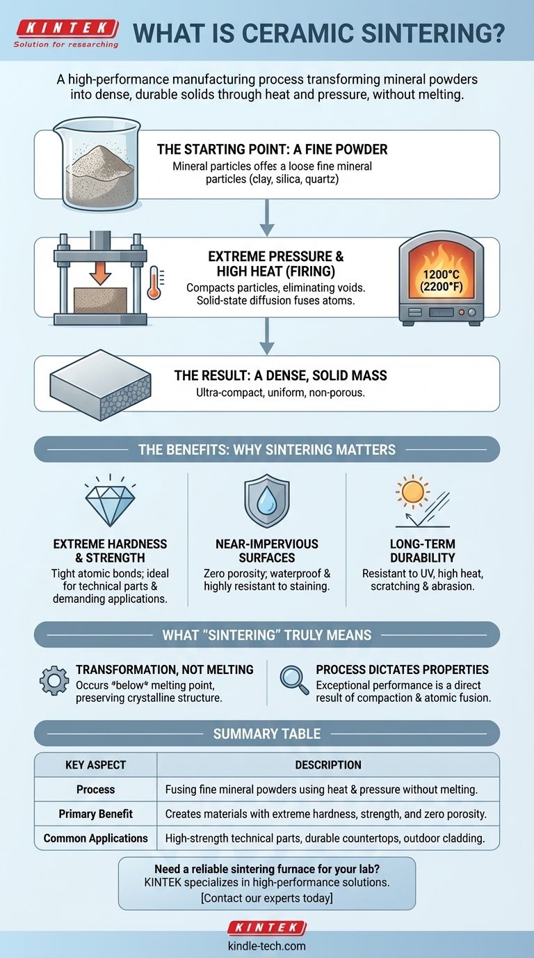 Cos'è la sinterizzazione ceramica? Una guida alla produzione di materiali ad alte prestazioni Guida Visiva