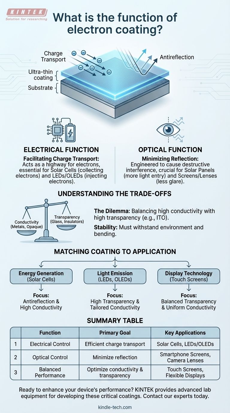Quelle est la fonction du revêtement électronique ? Améliorez les performances électriques et optiques de votre appareil Guide Visuel