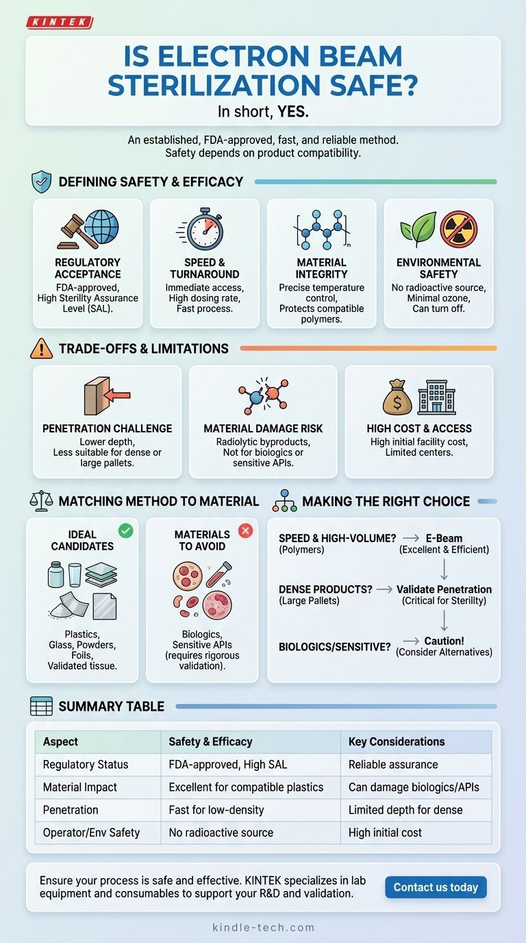 ¿Es segura la esterilización por haz de electrones? Una guía para una esterilización segura y eficaz Guía Visual