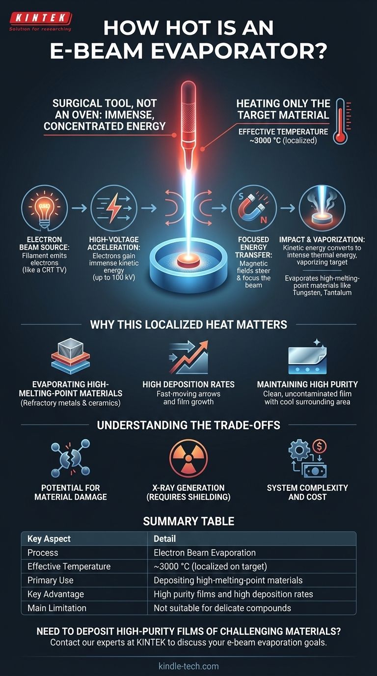 ¿Qué tan caliente es un evaporador de haz de electrones? Desbloqueando el calor extremo para materiales de alto rendimiento Guía Visual