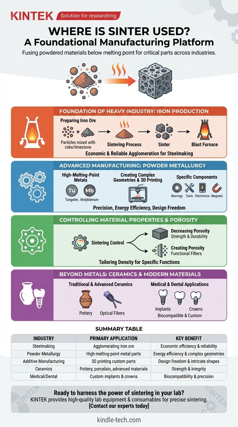 Где используется спекание? Руководство по его критической роли в производстве Визуальное руководство