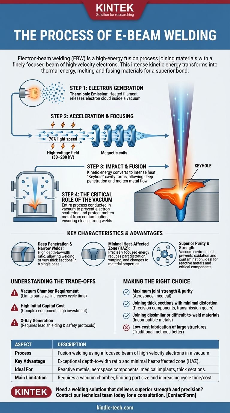 What is the process of e-beam welding? A Guide to High-Precision, Deep-Penetration Welding Visual Guide