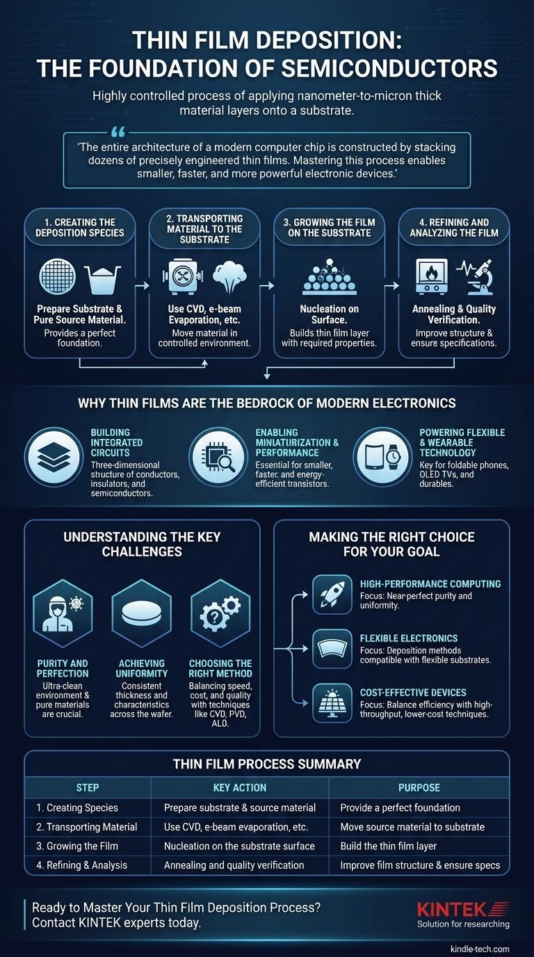 What is the process of thin film in semiconductor? Build the Layers of Modern Electronics Visual Guide