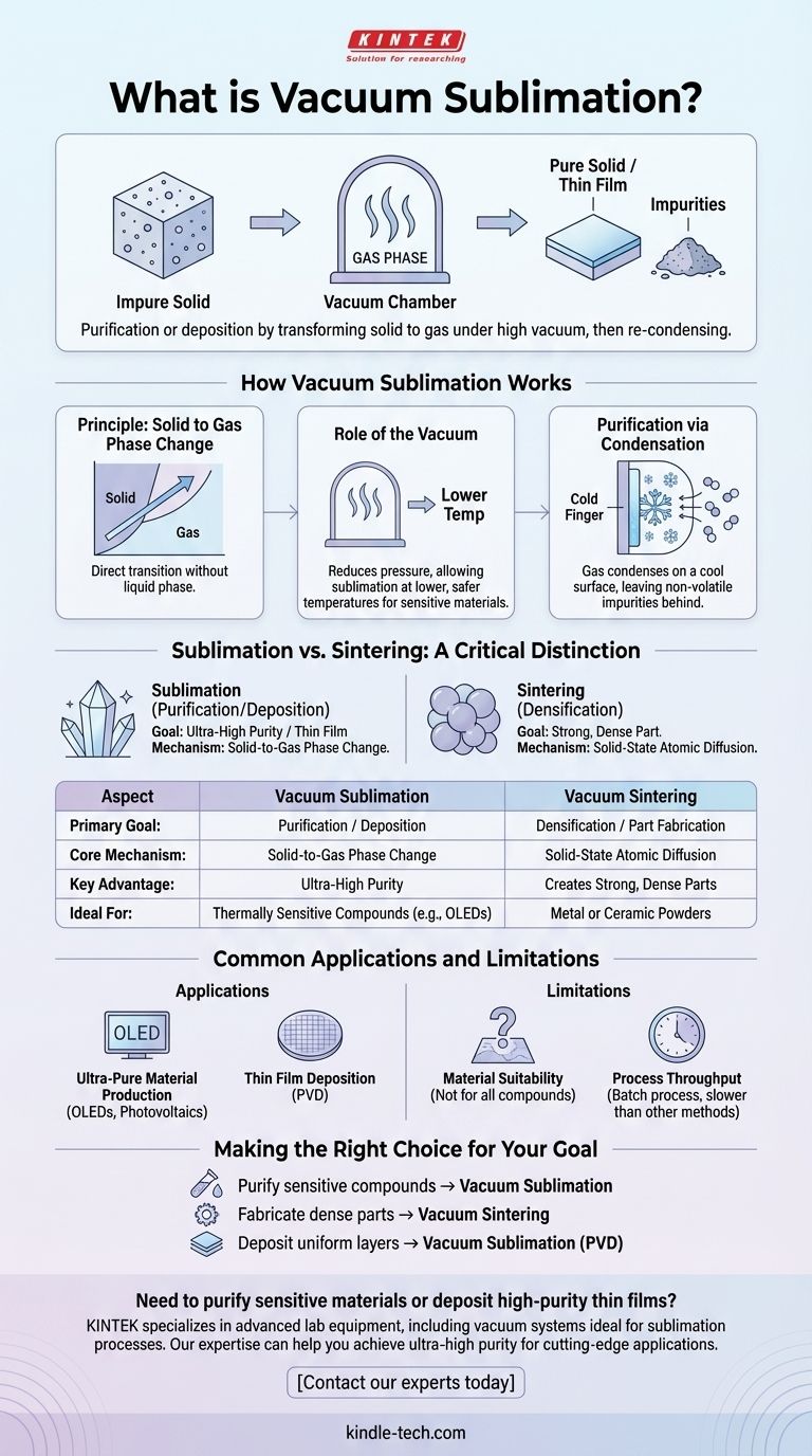진공 승화법이란 무엇인가요? 고순도 재료 정제를 위한 가이드 시각적 가이드
