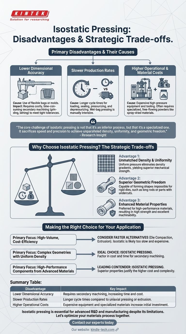 Quels sont les inconvénients du pressage isostatique ? Poids de la vitesse, du coût et de la précision Guide Visuel