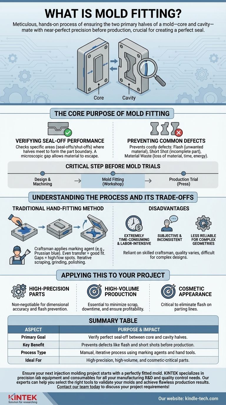 Qu'est-ce que l'ajustage de moule ? L'étape critique pour un moulage par injection impeccable Guide Visuel