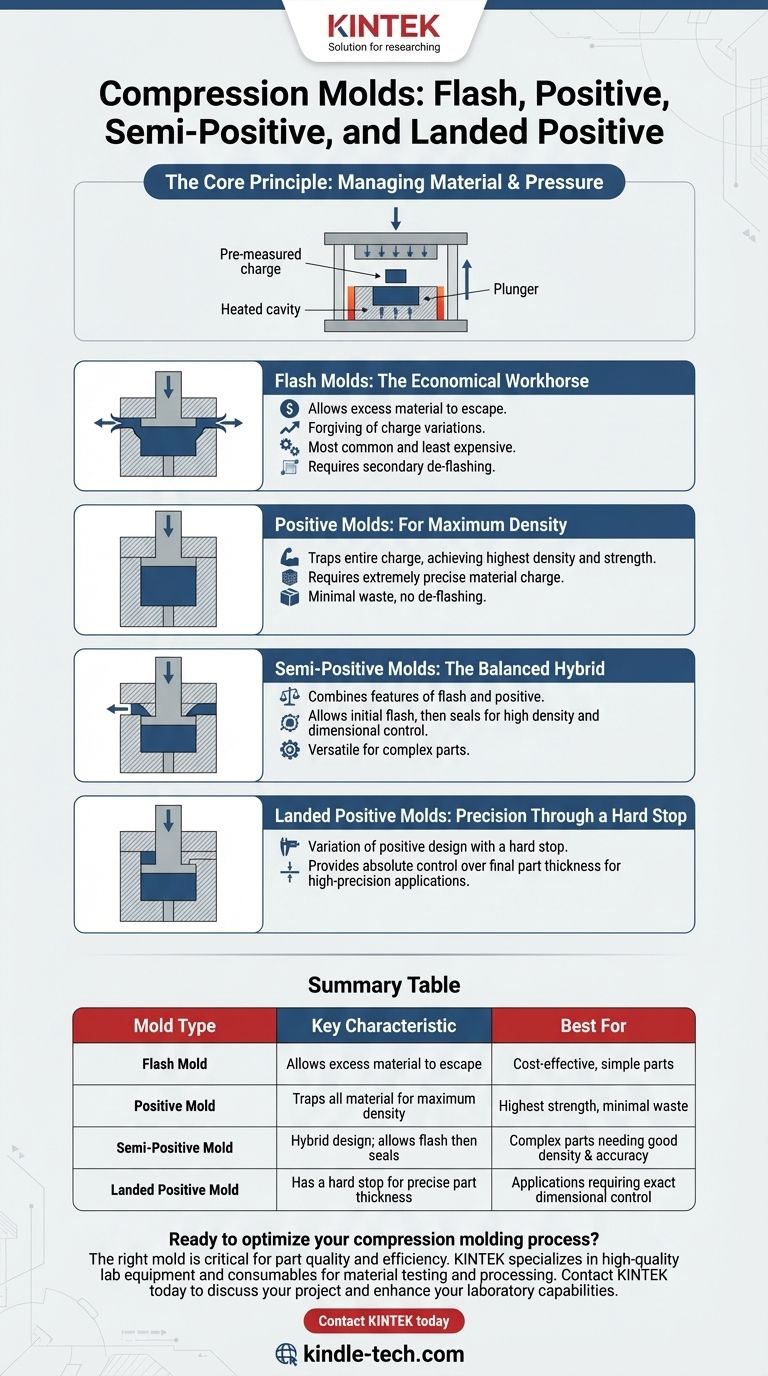 Quali sono i diversi tipi di stampi a compressione? Una guida agli stampi Flash, Positivi, Semi-Positivi e Positivi con Battuta Guida Visiva
