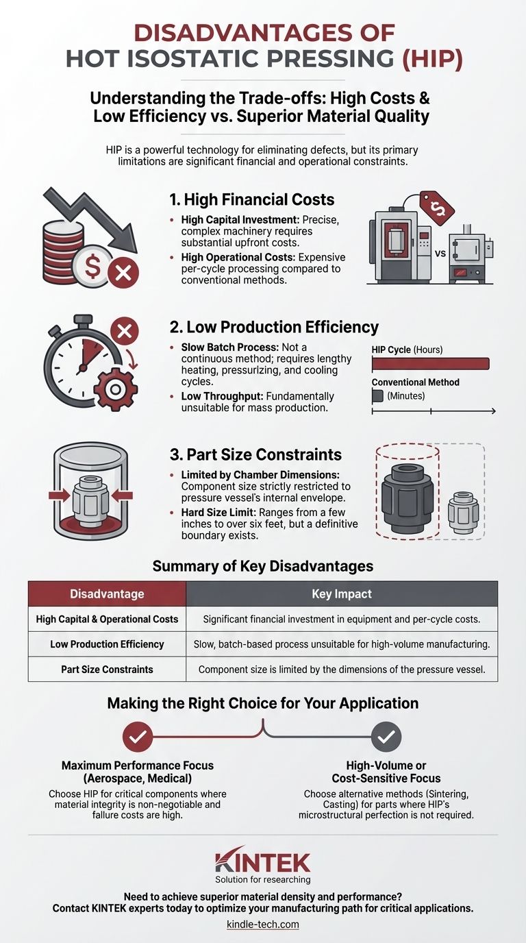 ما هي عيوب الضغط المتوازن الساخن؟ التكلفة العالية لأداء المواد الفائق دليل مرئي