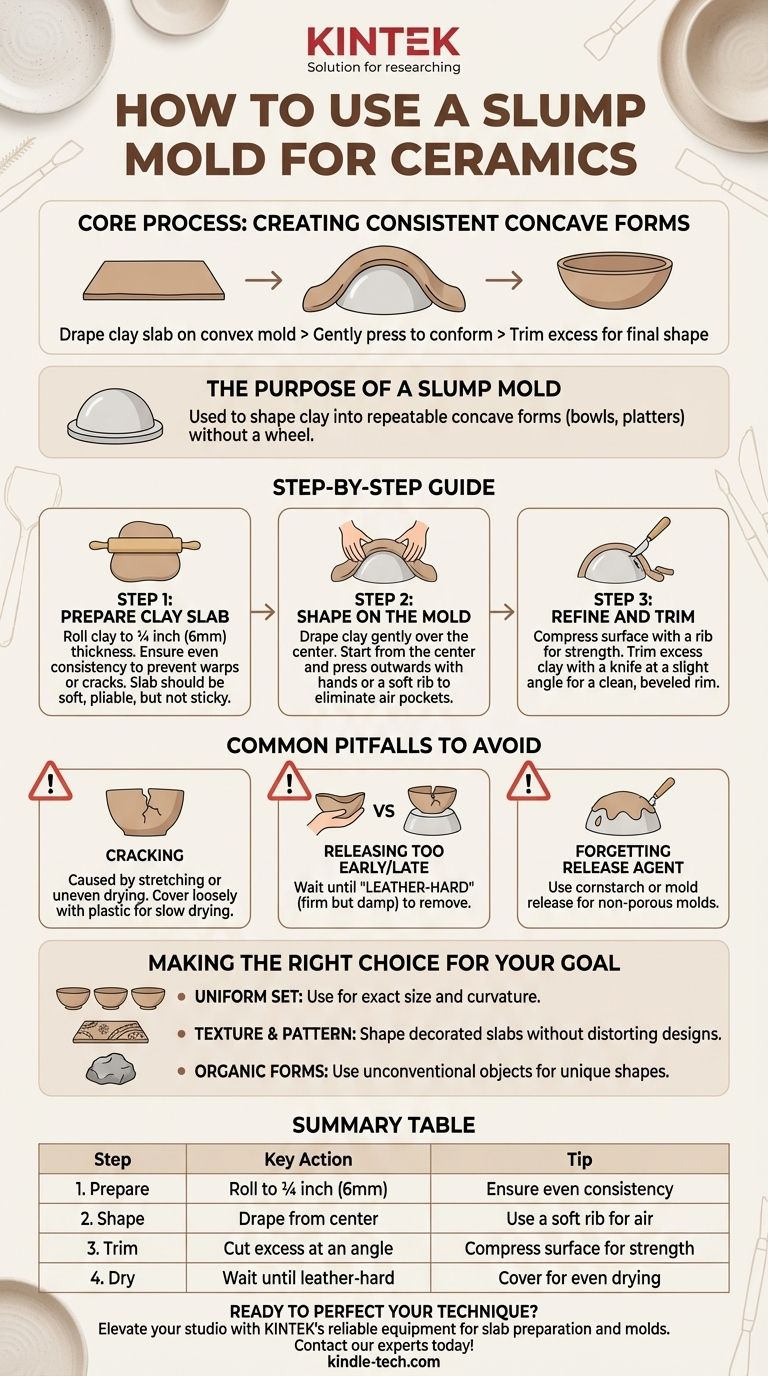 Come si usa uno stampo a calata (slump mold) per la ceramica? Crea ciotole e piatti perfetti ogni volta Guida Visiva