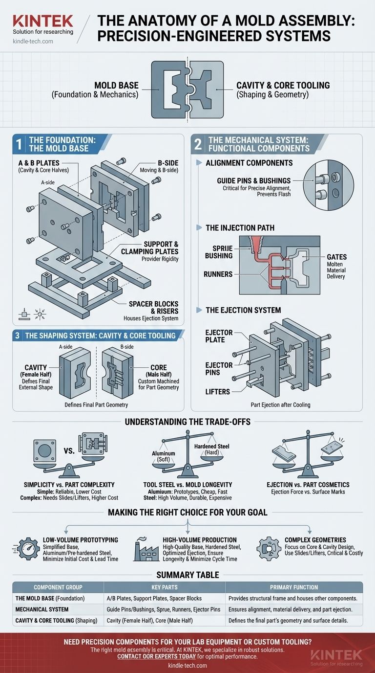 Quelles sont les parties d'un ensemble de moule ? Un guide des composants de moule par injection Guide Visuel