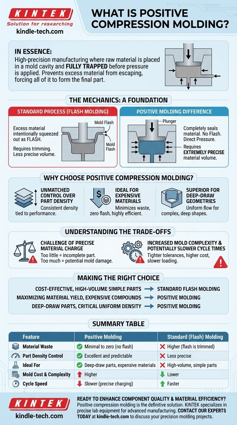 Что такое формование с положительным сжатием? Достижение высокоточного производства с нулевыми отходами Визуальное руководство
