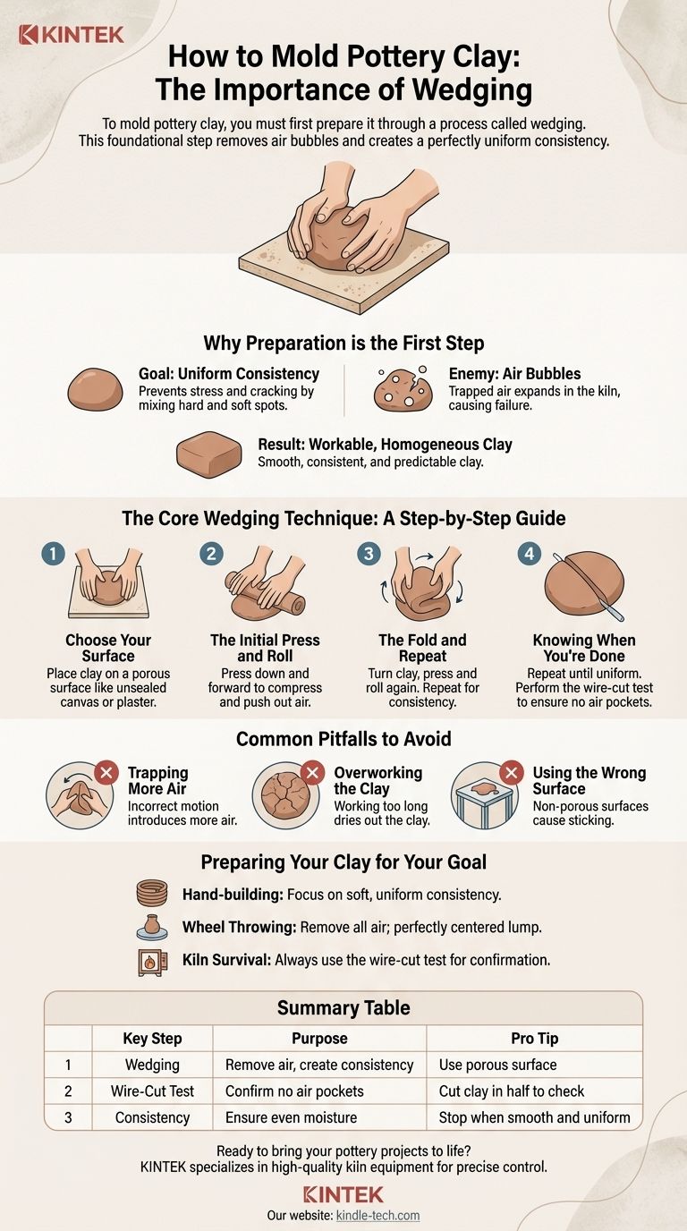 ¿Cómo moldear arcilla para alfarería? Domina el amasado para obtener resultados perfectos y sin aire Guía Visual
