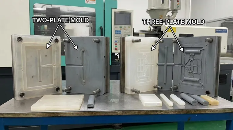 كم عدد الألواح المستخدمة في قالب الحقن؟ اختر التصميم الصحيح لقطعتك
