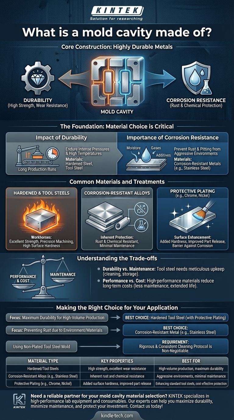 금형 캐비티는 무엇으로 만들어집니까? 내구성과 내식성을 위한 올바른 금속 선택 시각적 가이드