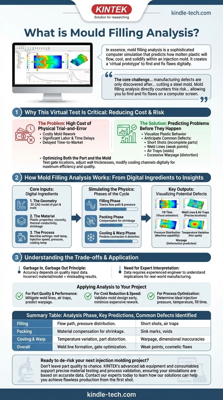 What is Mould filling analysis? Predict Injection Molding Defects Before Cutting the Mold Visual Guide