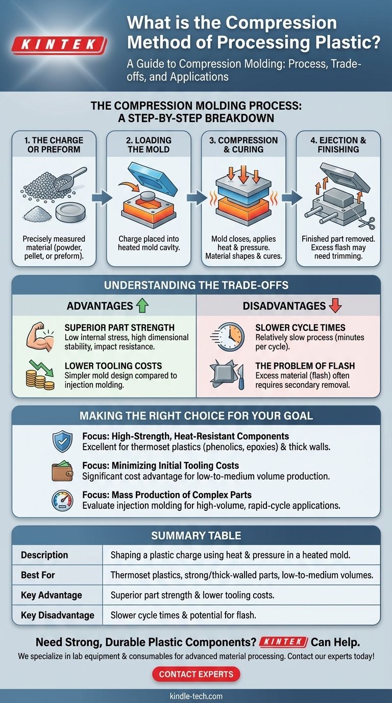 ما هي طريقة الضغط لمعالجة البلاستيك؟ دليل للقولبة القوية والفعالة من حيث التكلفة دليل مرئي