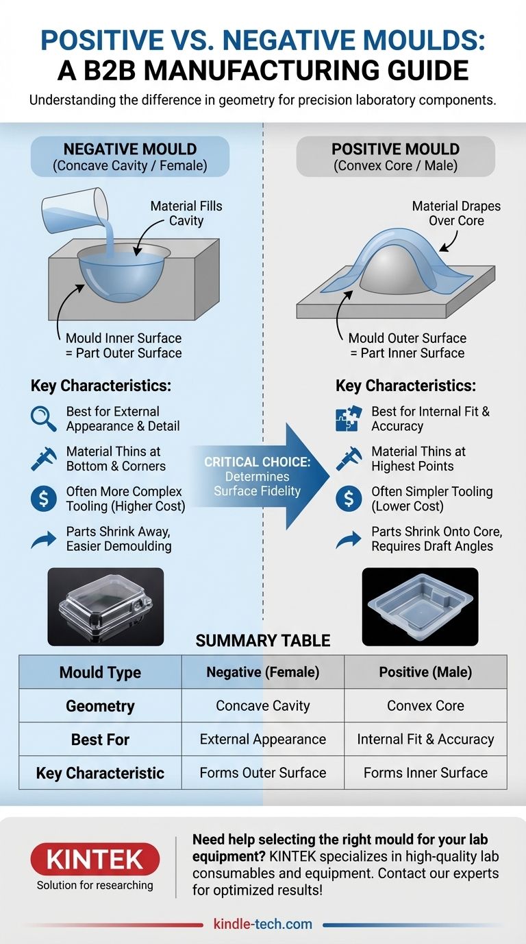 ¿Cuál es la diferencia entre un molde positivo y uno negativo? Una guía para lograr superficies de piezas perfectas Guía Visual