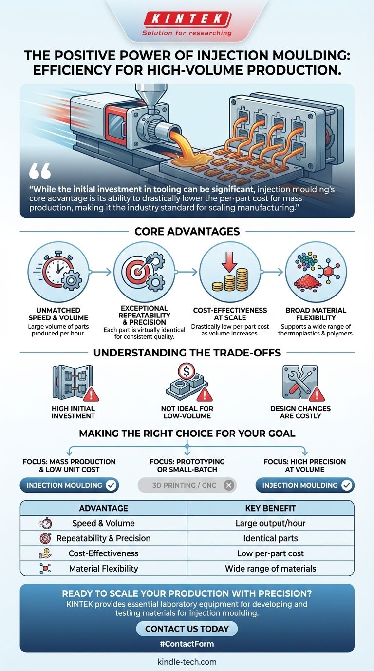 ما هي إيجابيات القولبة بالحقن؟ تحقيق إنتاج بكميات كبيرة بكفاءة لا مثيل لها دليل مرئي