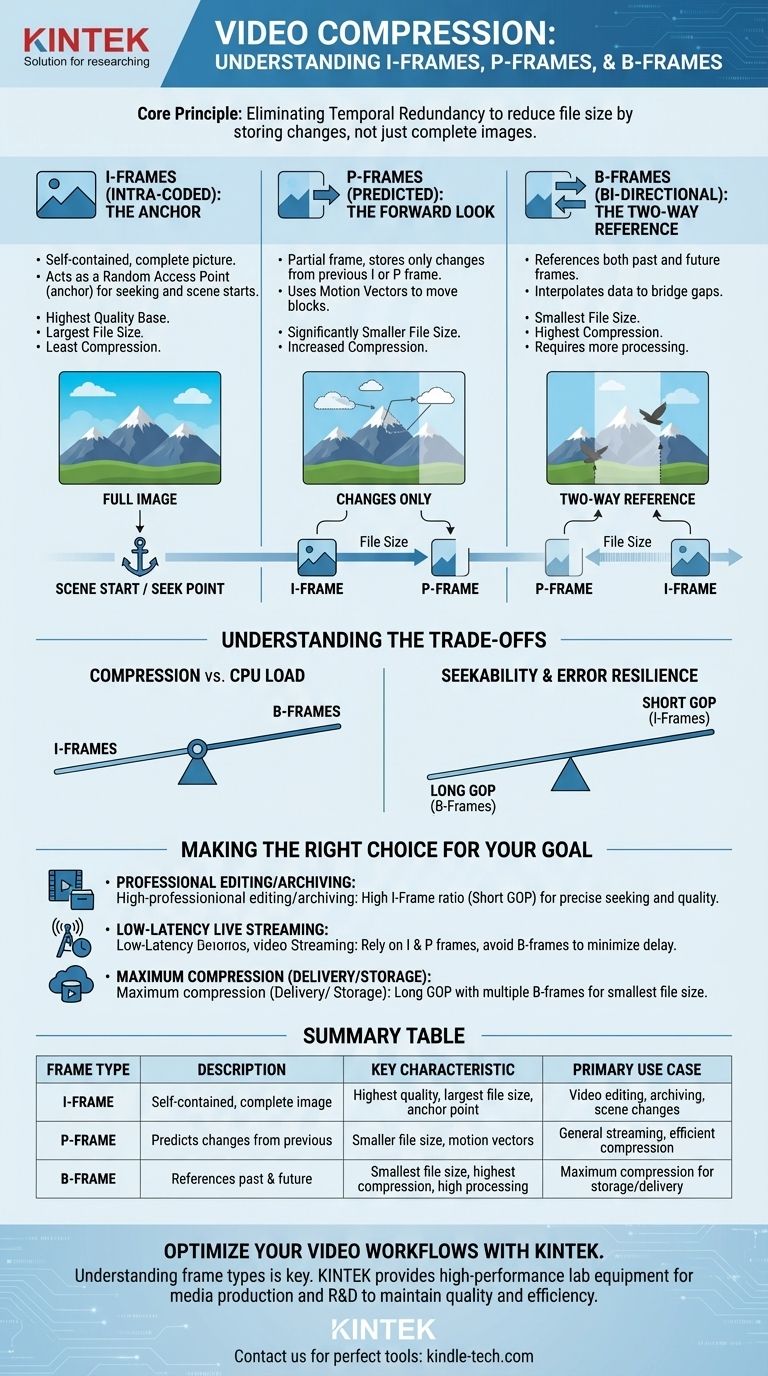 圧縮におけるフレームの異なる種類は何ですか？I、P、Bフレームのガイド ビジュアルガイド