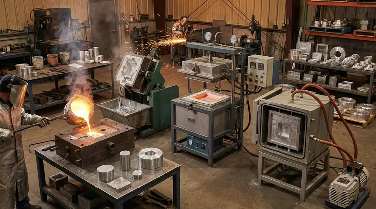 Quais são os diferentes tipos de moldagem permanente? Um guia para fundição por gravidade, slush, baixa pressão e vácuo