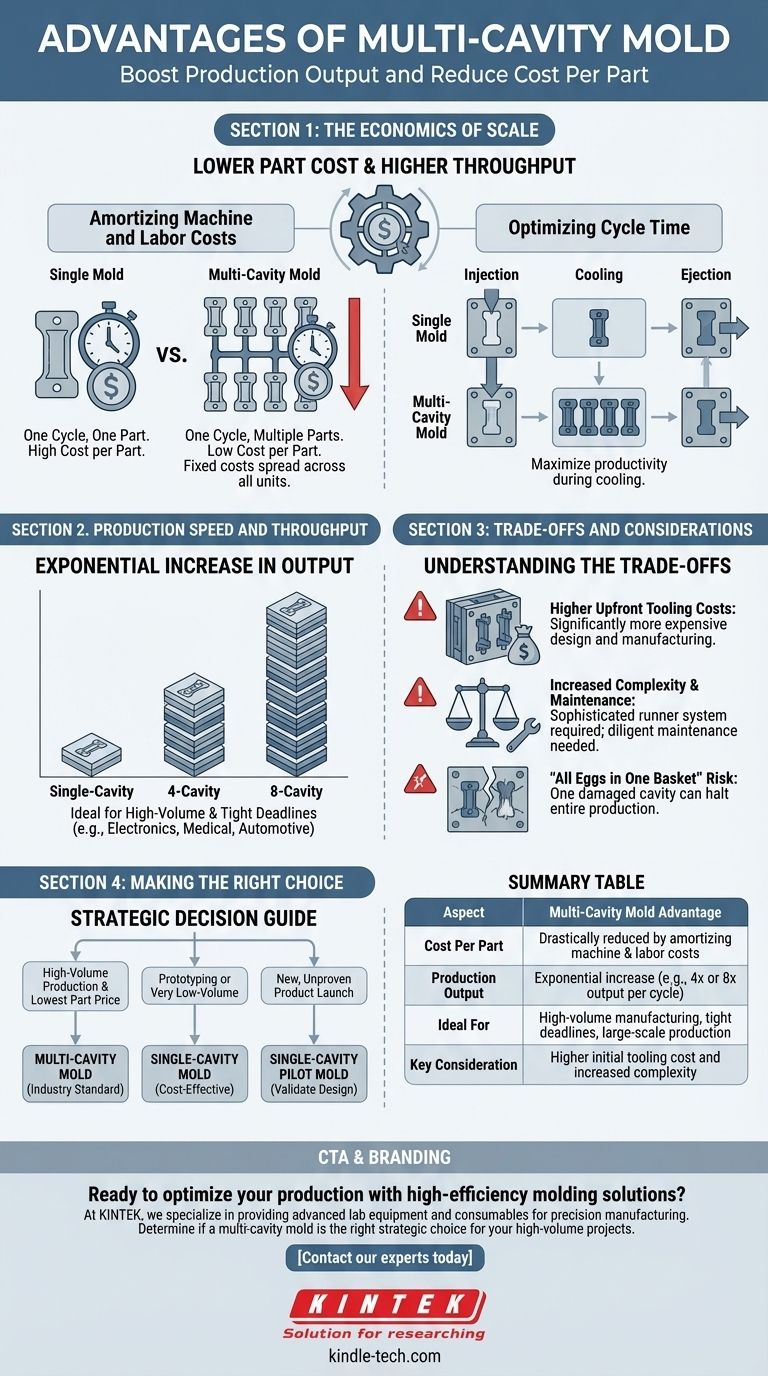 Quali sono i vantaggi dello stampo a cavità multiple? Aumenta la produzione e riduci i costi dei pezzi Guida Visiva