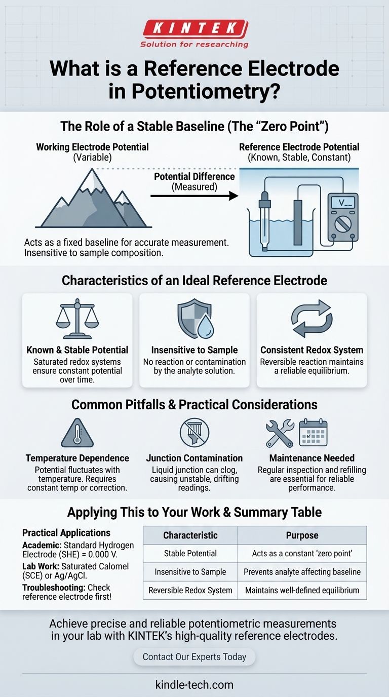 O que é o eletrodo de referência em potenciometria? A chave para medições estáveis e precisas Guia Visual