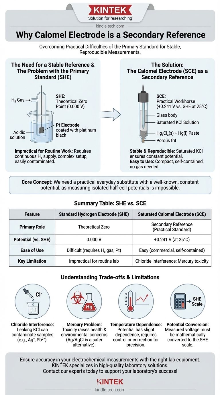 Почему каломельный электрод используется в качестве вторичного электрода сравнения? Практическое руководство по стабильным измерениям Визуальное руководство