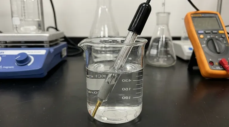 ¿Por qué se utiliza KCl en un electrodo de calomelanos? Para un voltaje estable y mediciones precisas