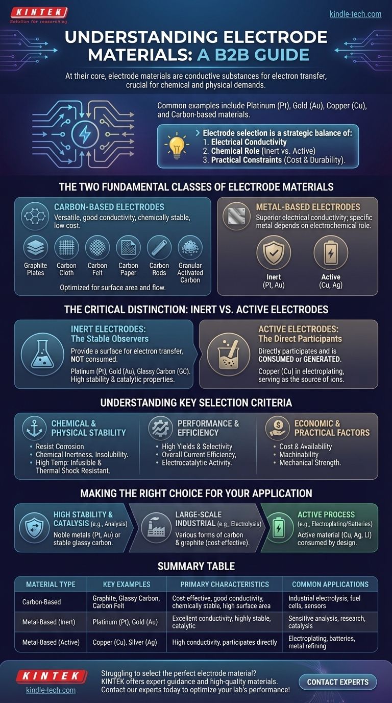 ¿Cuáles son los materiales de los electrodos? Una guía para elegir el conductor adecuado para su aplicación Guía Visual
